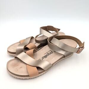 Papillio by Birkenstock Lola Ankle Strap Sandals Metallic Size USM7/W9 EU40